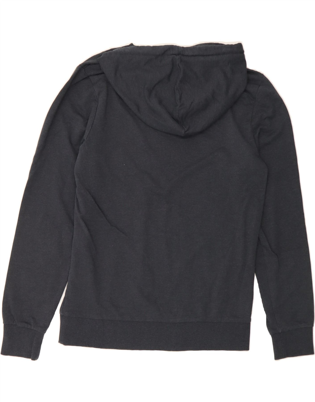 JACK & JONES Mens Graphic Hoodie Jumper Medium Navy Blue Cotton Vintage Jack & Jones and Second-Hand Jack & Jones from Messina Hembry 