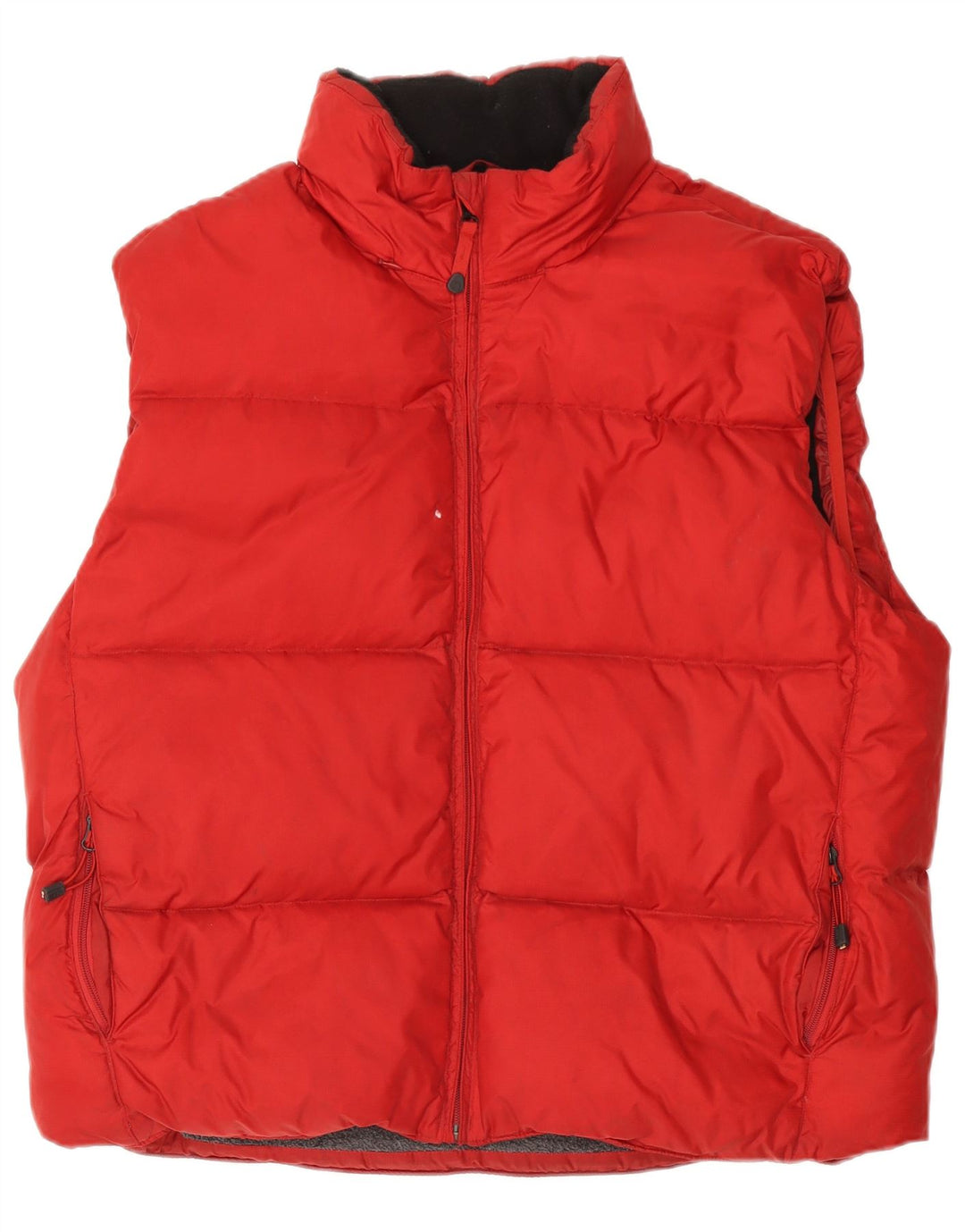 Colete acolchoado masculino Gap UK 40 grande nylon vermelho