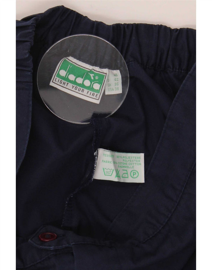 Diadora Mens Chino Shorts Grande W36 Azul Marinho Poliéster