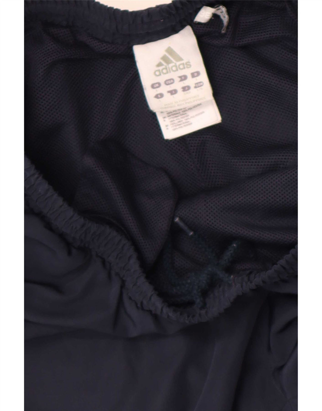 Calça de treino masculina Adidas Climacool grande bloco colorido azul marinho