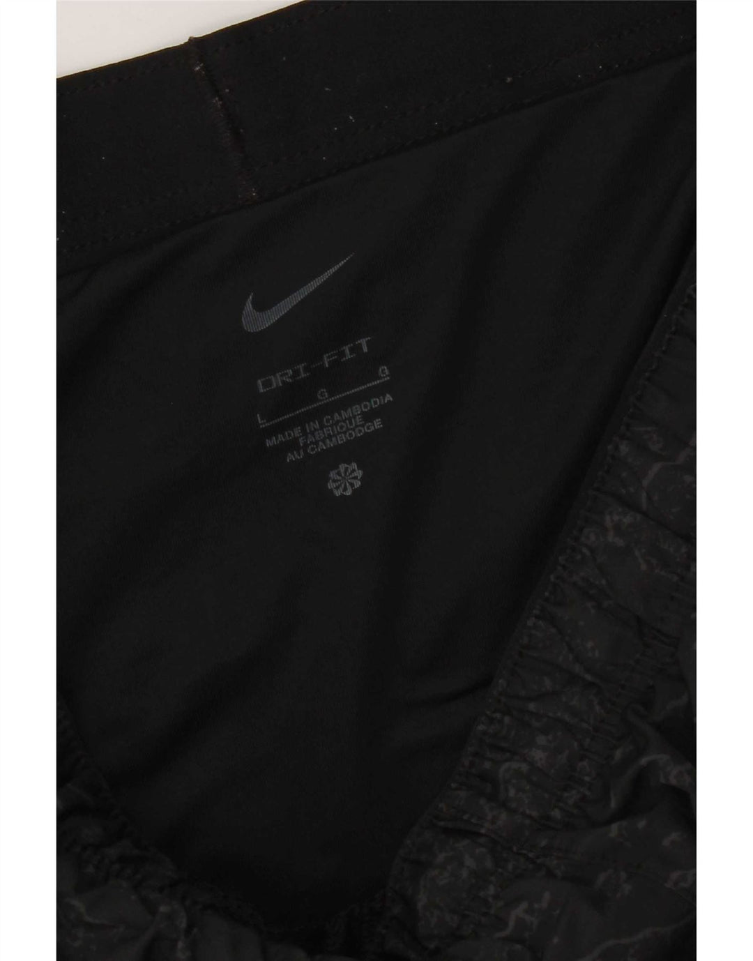Shorts esportivos masculinos Nike Dri Fit grandes camuflados pretos