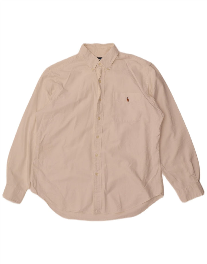 Camisa masculina Ralph Lauren Classic Fit grande branca