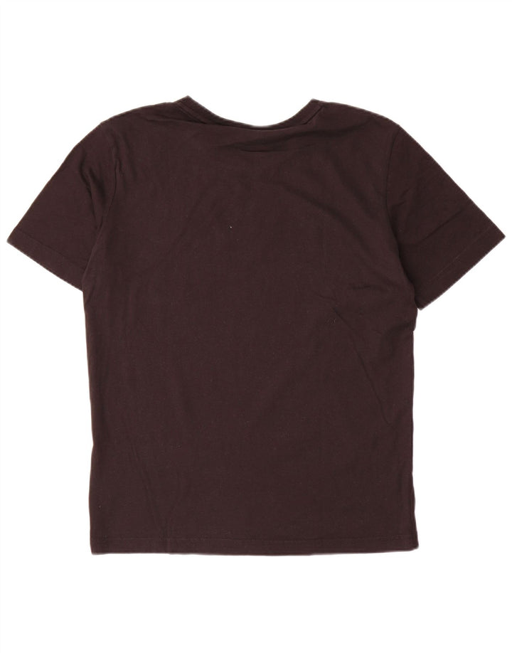 Puma Mens Graphic T-Shirt Top Pequeno Algodão Preto