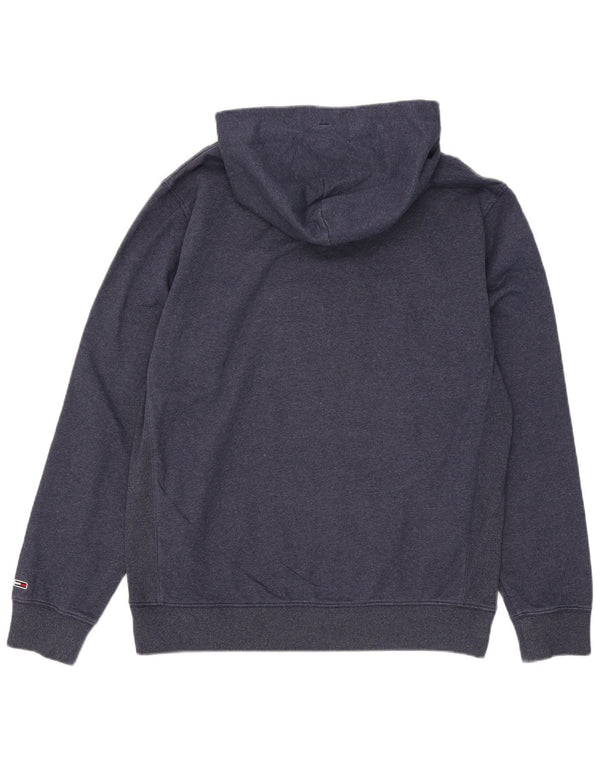 Jumper com capuz masculino Tommy Hilfiger XL azul marinho algodão