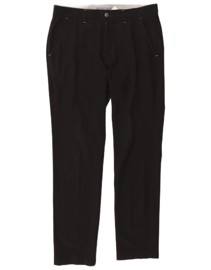 Calça Chino Reta Masculina Adidas W32 L32 Poliéster Preto