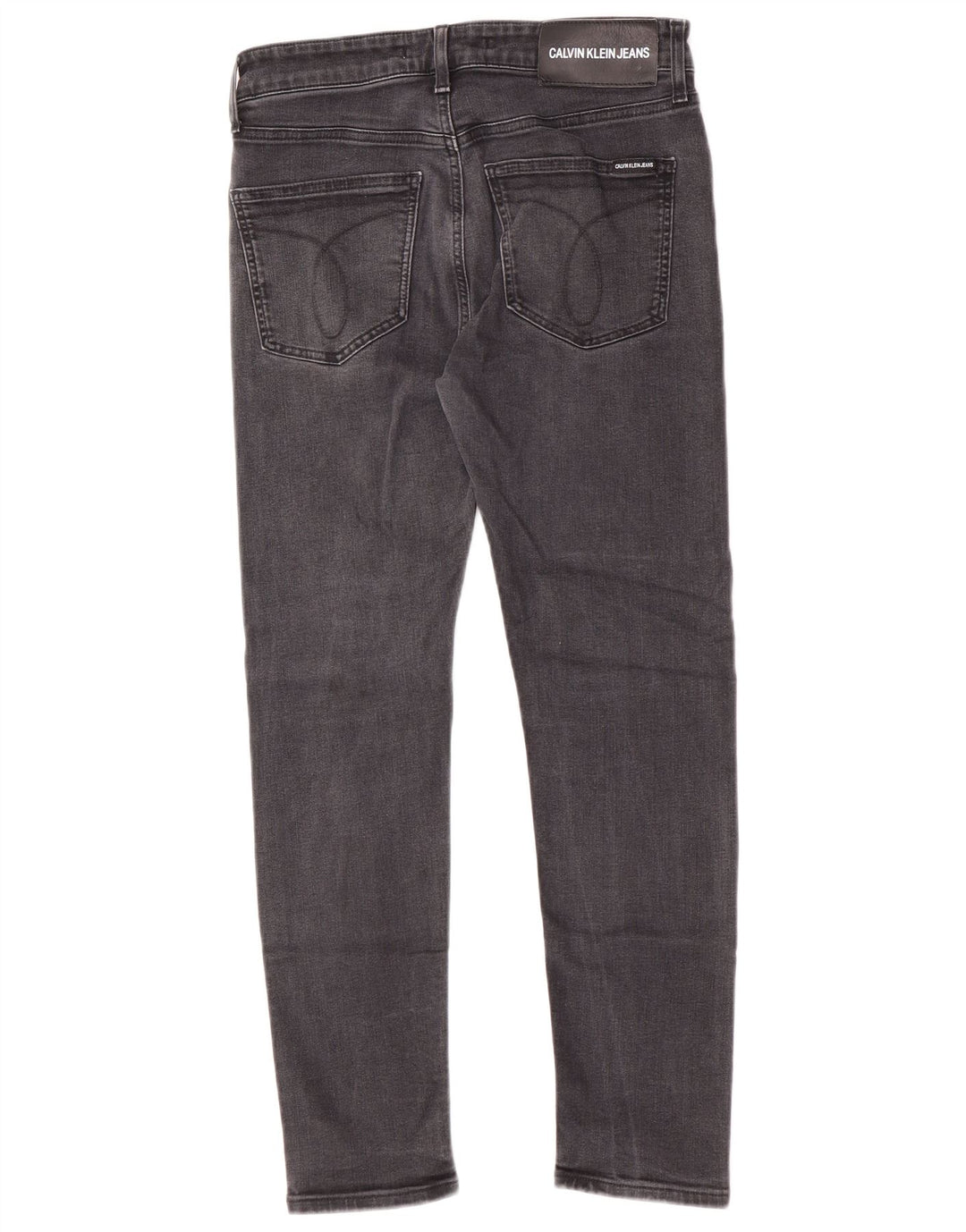 Calvin Klein Mens Jeans Slim W32 L27 Algodão Cinza