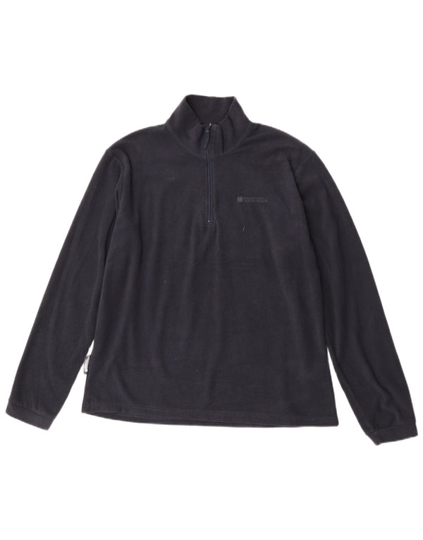 Suéter de lã feminino Mountain Warehouse com zíper e gola UK 16 grande azul marinho