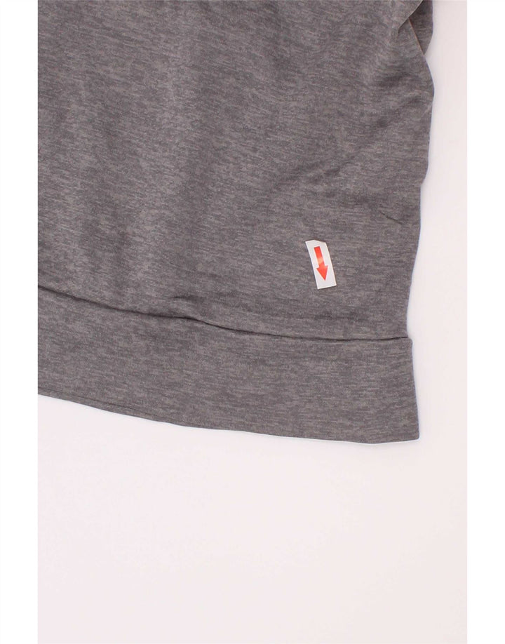 Suéter com capuz Russell Athletic Boys 7-8 anos cinza médio colorblock