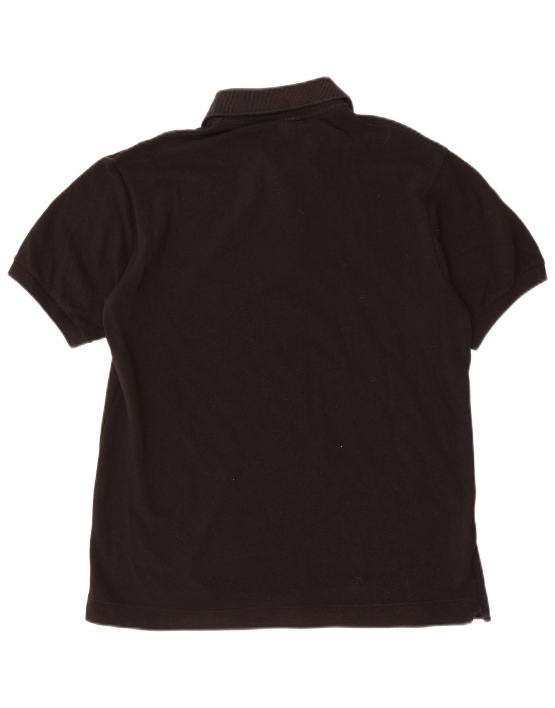 Camisa polo masculina Lacoste tamanho 3 pequeno algodão preto