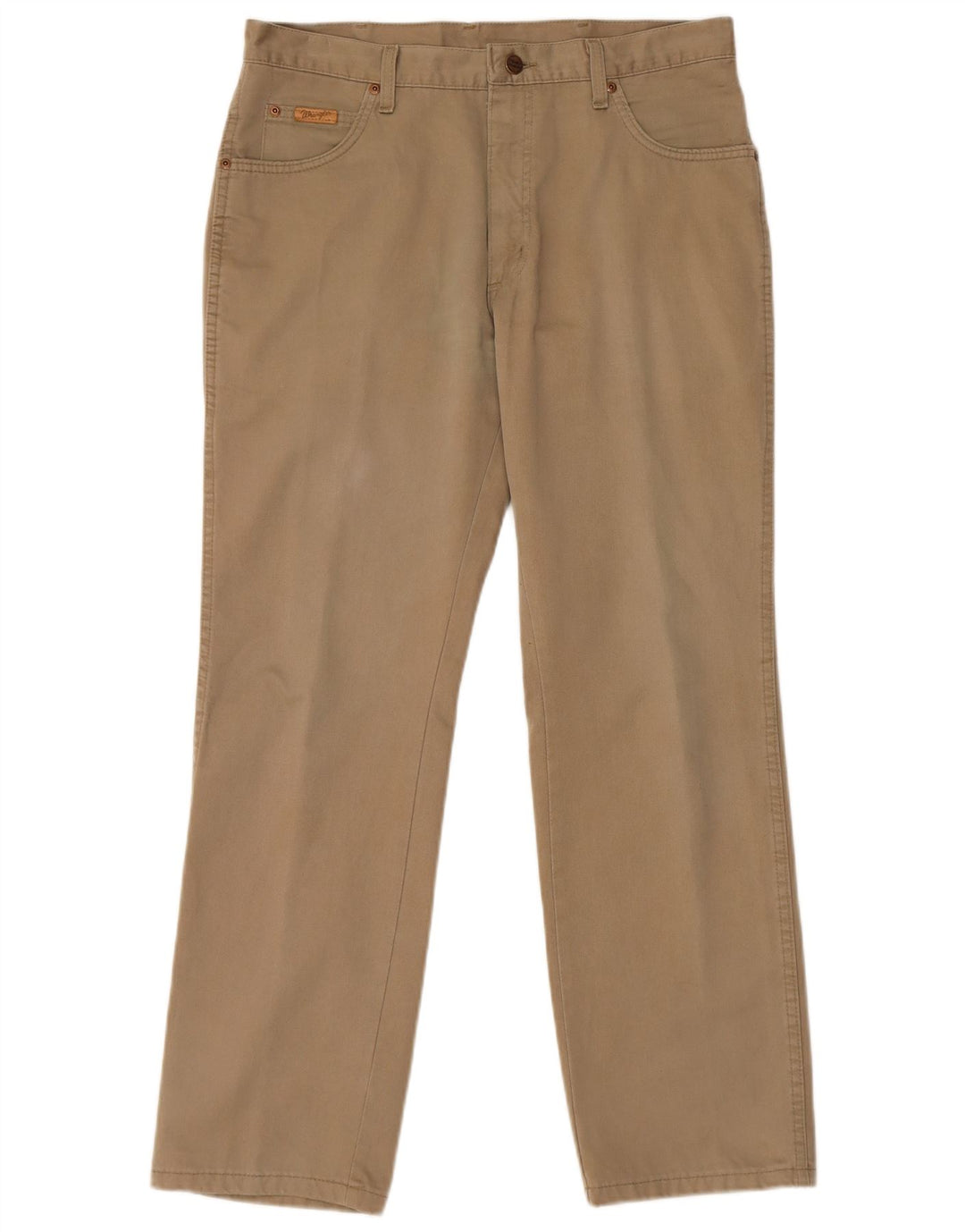 Calça casual reta masculina WRANGLER W34 L29 bege
