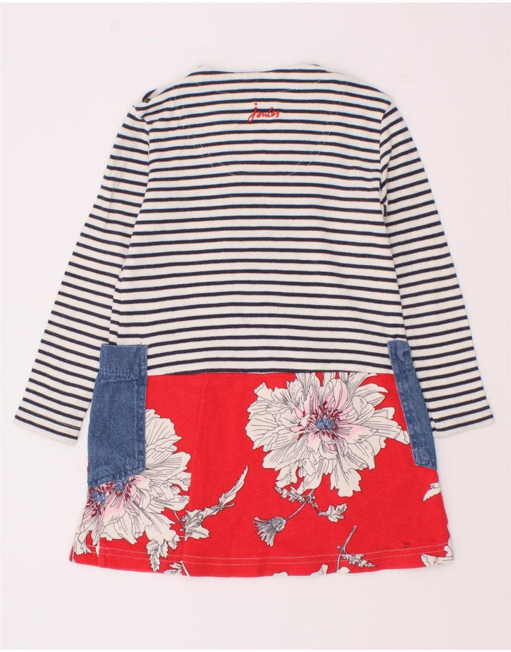 Joules Meninas Vestido Básico Gráfico 2-3 Anos Listrado Multicolorido