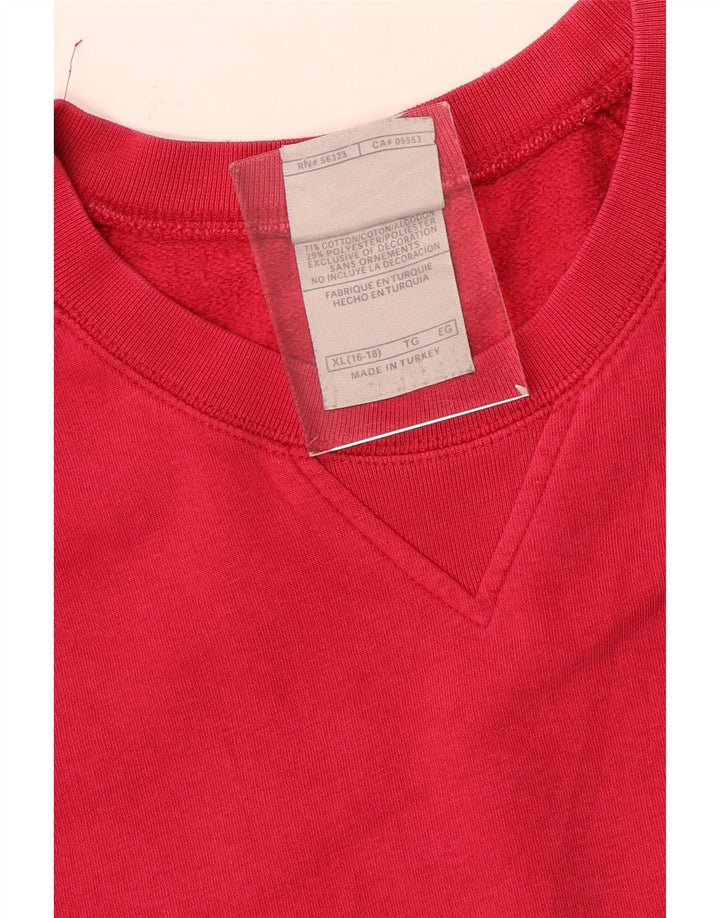 Nike moletom feminino jumper US 16/18 XL algodão rosa