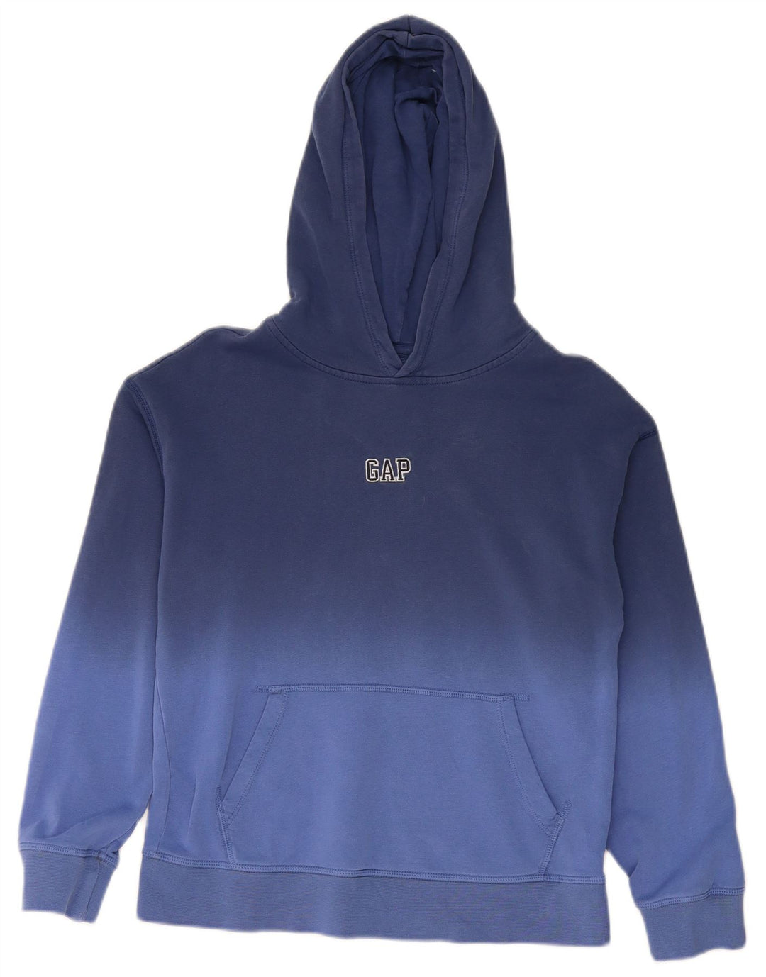 GAP Suéter com capuz feminino 12-13 anos XL Azul Tie Dye Algodão