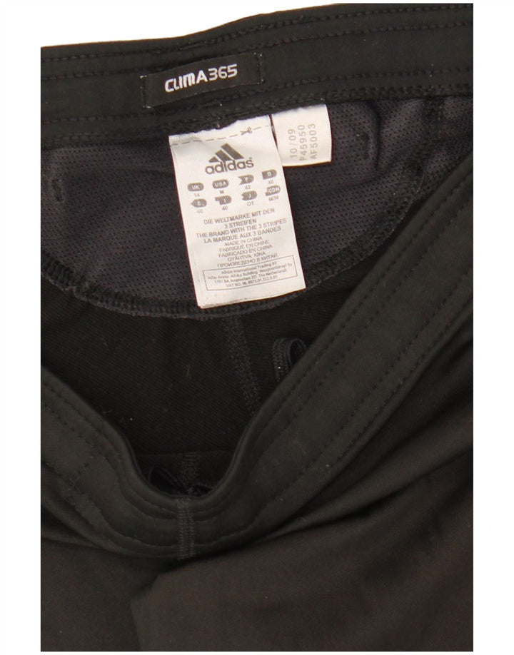 Adidas Womens Clima 365 Capri Leggings UK 14 Médio Preto Poliéster