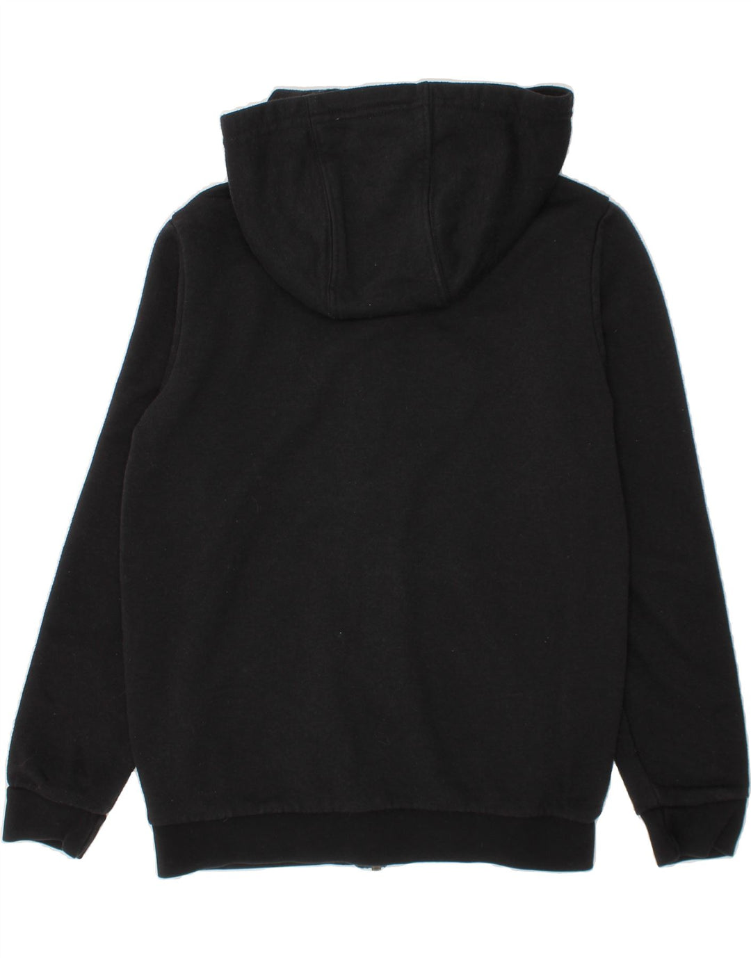 ADIDAS Boys Zip Hoodie Sweater 9-10 Years Black Cotton Vintage Adidas and Second-Hand Adidas from Messina Hembry 