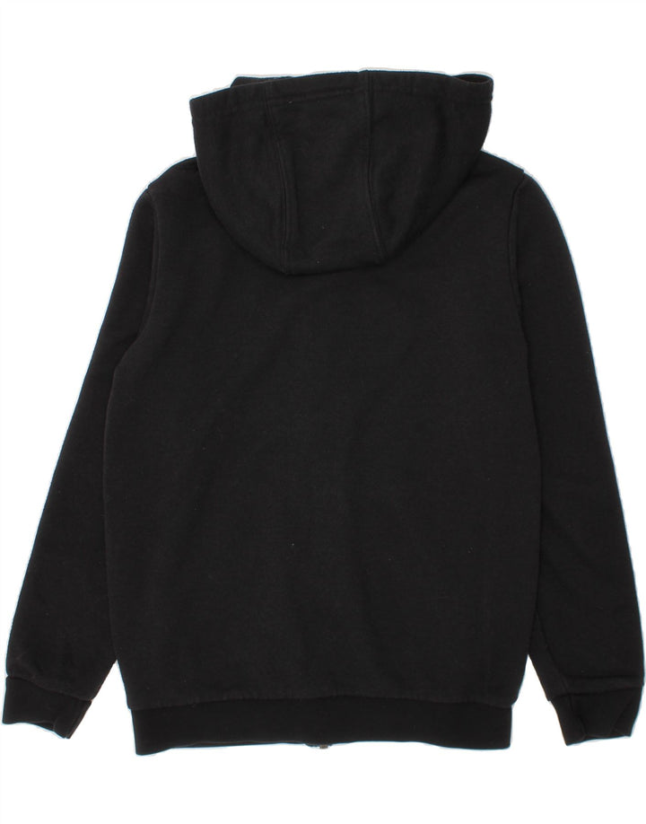 ADIDAS Boys Zip Hoodie Sweater 9-10 Years Black Cotton Vintage Adidas and Second-Hand Adidas from Messina Hembry 