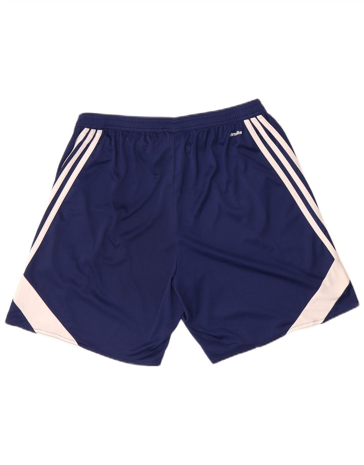 Adidas Masculino Climalite Sport Shorts Grande Azul Marinho Colorblock Poliéster