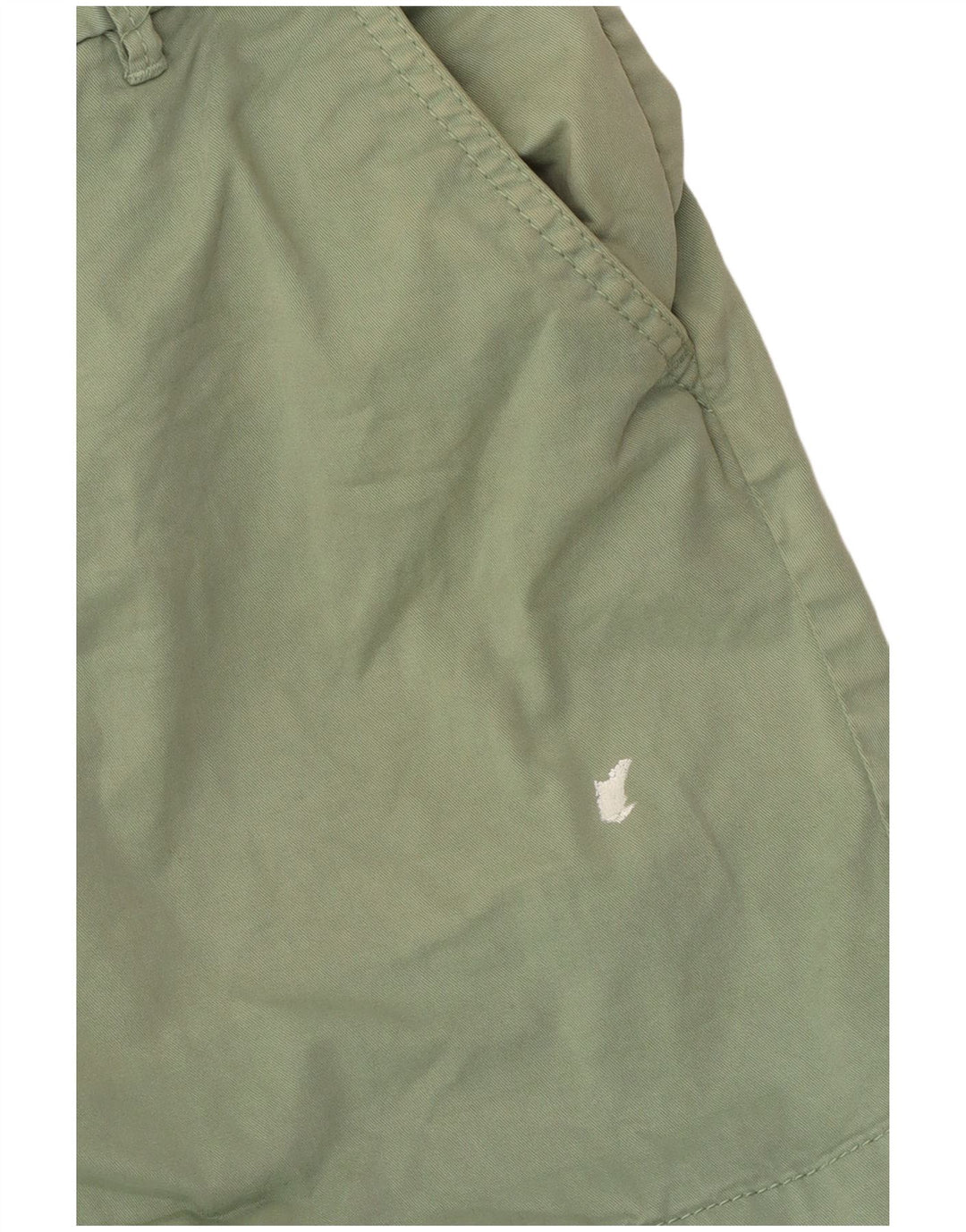 Shorts Chino feminino Fat Face US 6 médio W30 algodão verde