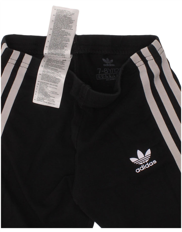 Shorts Adidas Meninas 7-8 Anos Preto Algodão Esportivo
