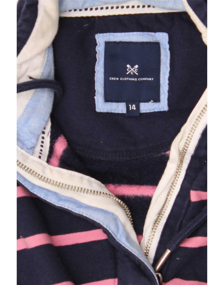 Crew Clothing moletom feminino jumper UK 14 médio azul marinho listrado