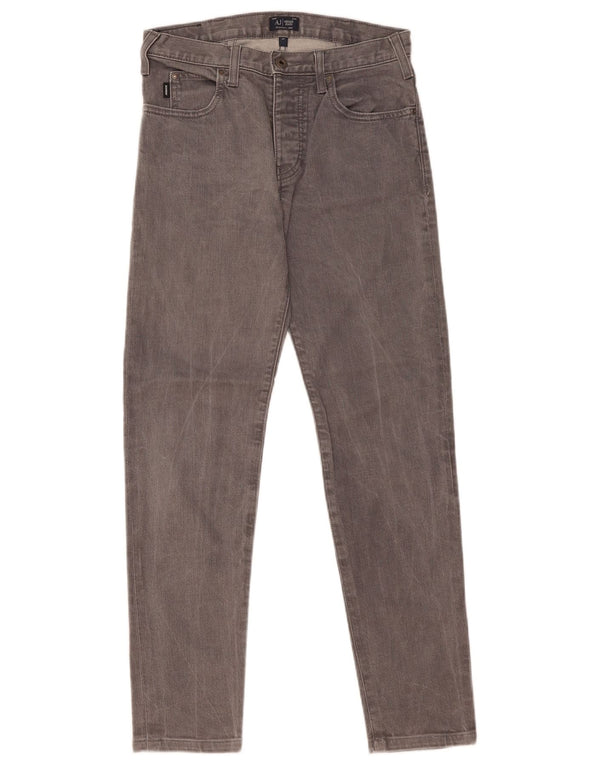 Armani Mens Slim Jeans W28 L29 Algodão Cinza