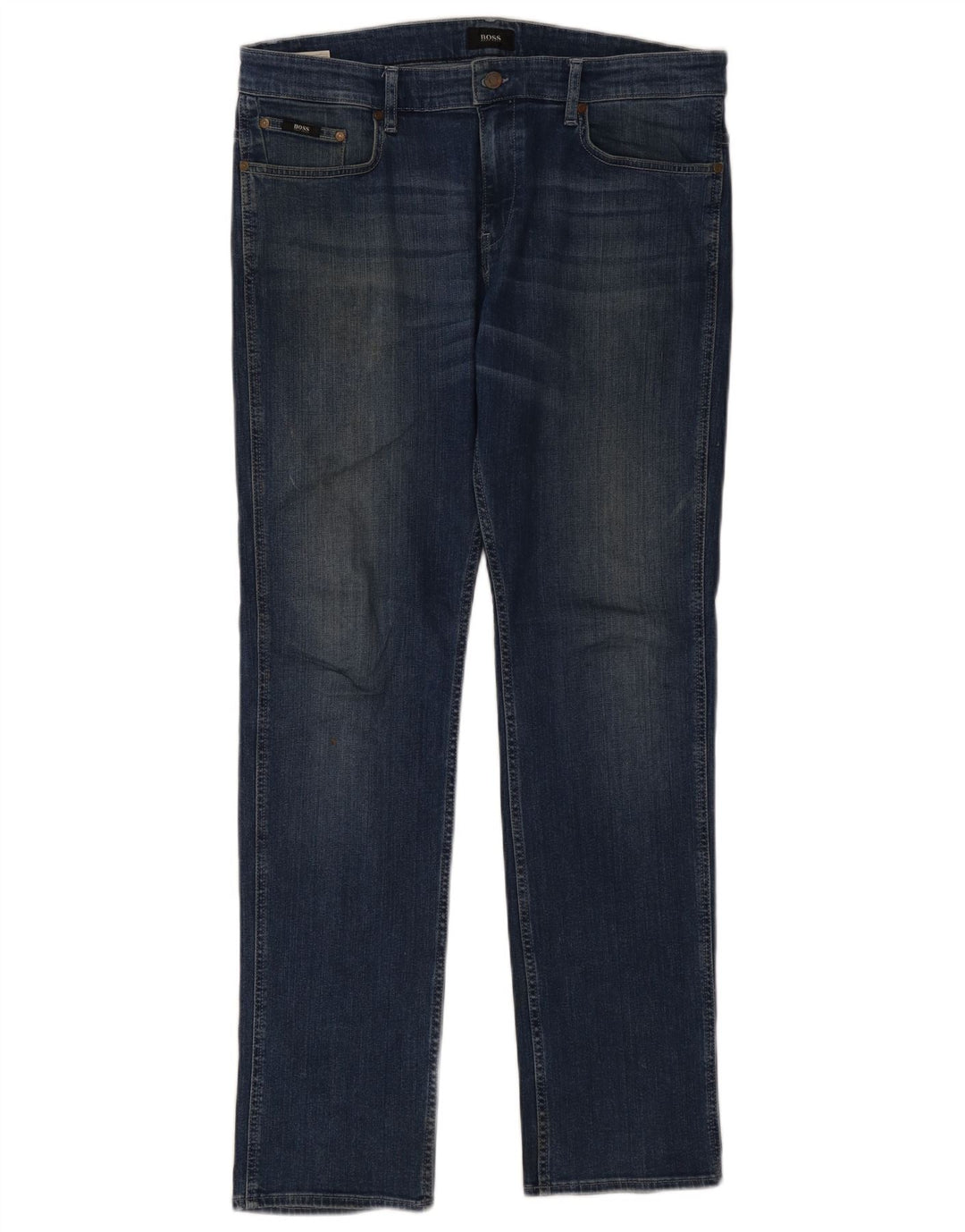 Hugo Boss Masculino Slim Jeans W34 L32 Azul Algodão