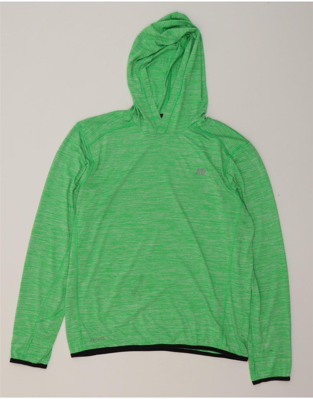 RUSSELL ATLÉTICO Masculino Dri-Power Hoodie Jumper Reino Unido 38/40 Verde Médio