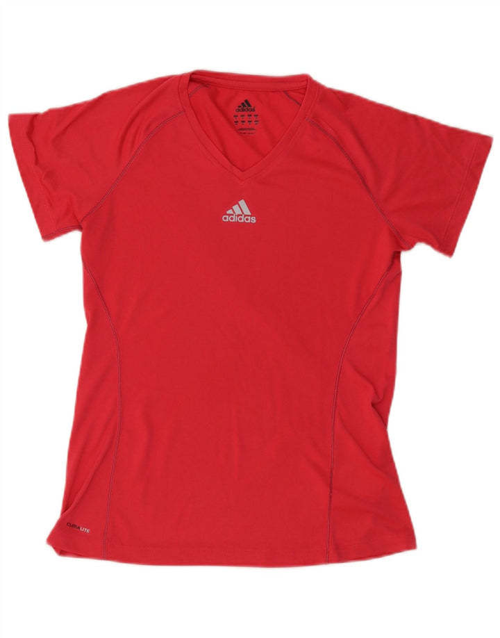 Camiseta Adidas Climalite Feminina Top UK 14 Médio Poliéster Vermelho