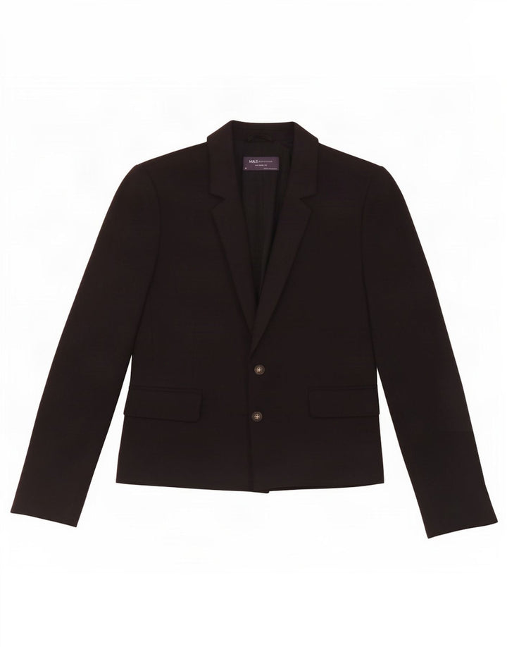 Jaqueta blazer feminina Marks & Spencer sob medida Reino Unido 12 médio preto