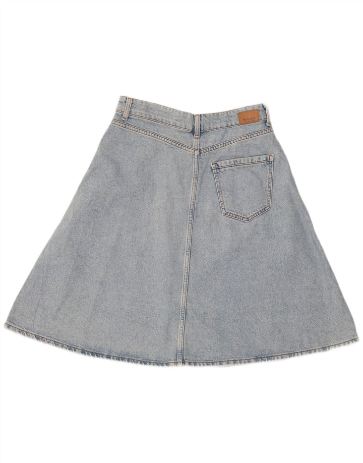 Saia jeans feminina Zara médio W28 azul