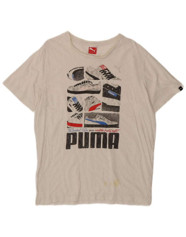 Puma Camiseta Masculina Graphic Top XL Branco