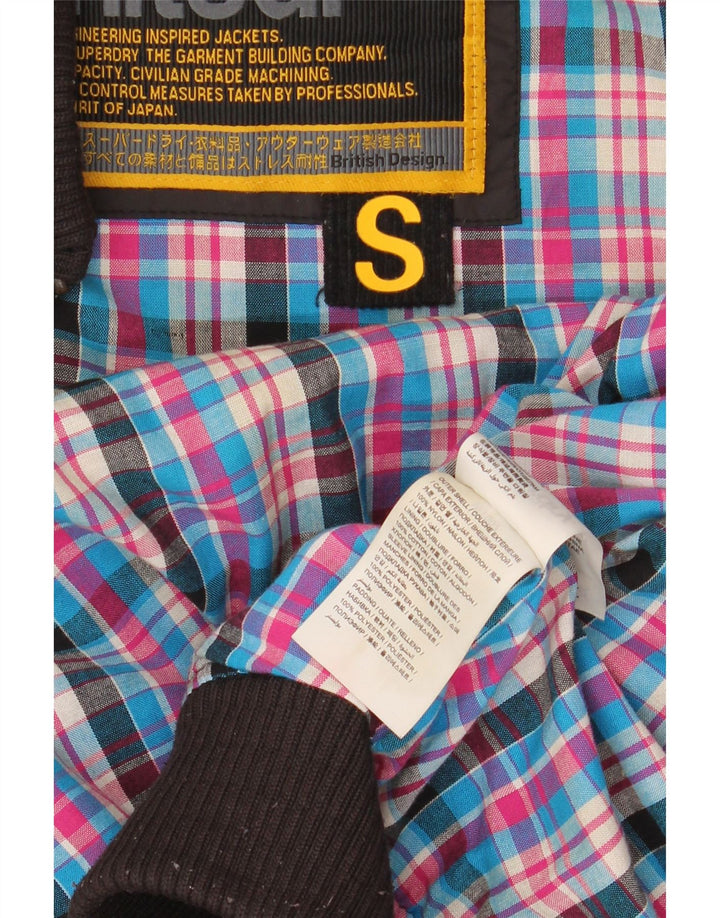 Jaqueta utilitária acolchoada feminina Superdry UK 10 pequena nylon preta