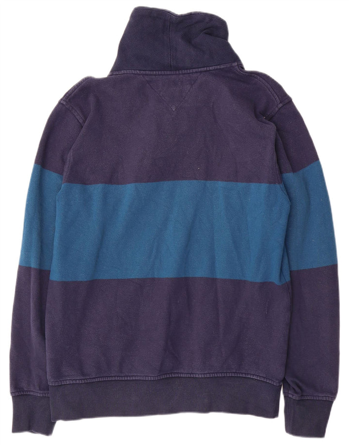 Tommy Hilfiger moletom masculino jumper médio azul marinho colorblock
