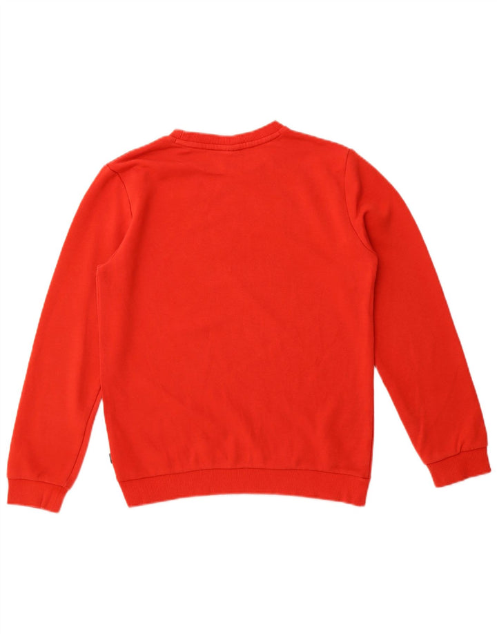 Puma Meninas Graphic Sweatshirt Jumper 13-14 Anos Algodão Vermelho