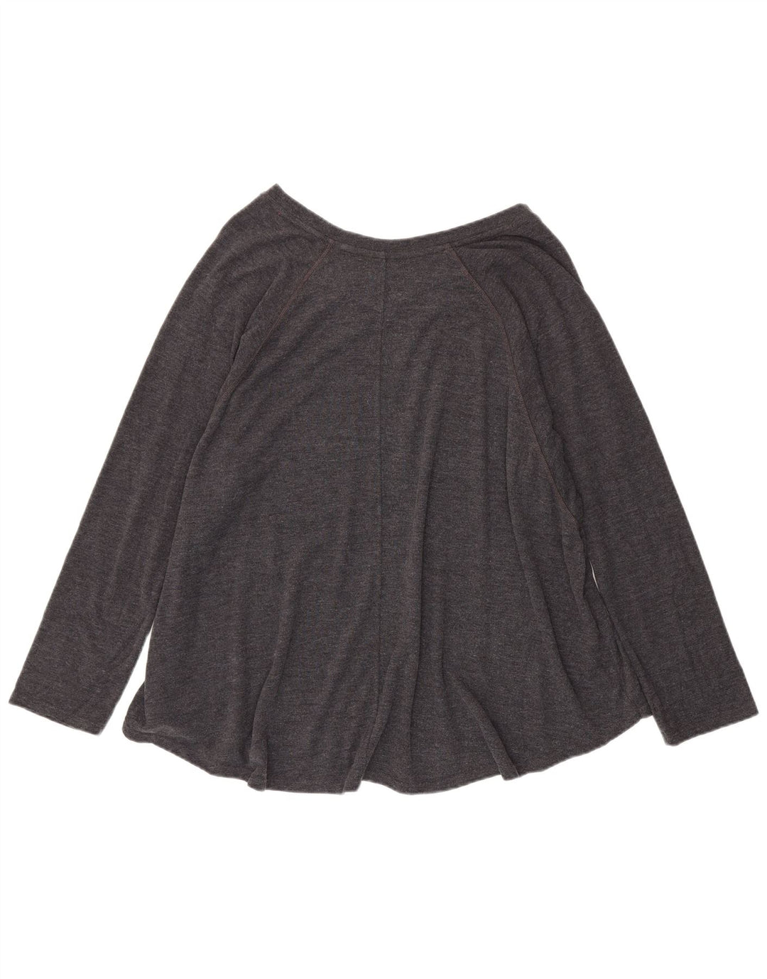 Top Tommy Hilfiger feminino manga comprida UK 20 2XL cinza poliéster