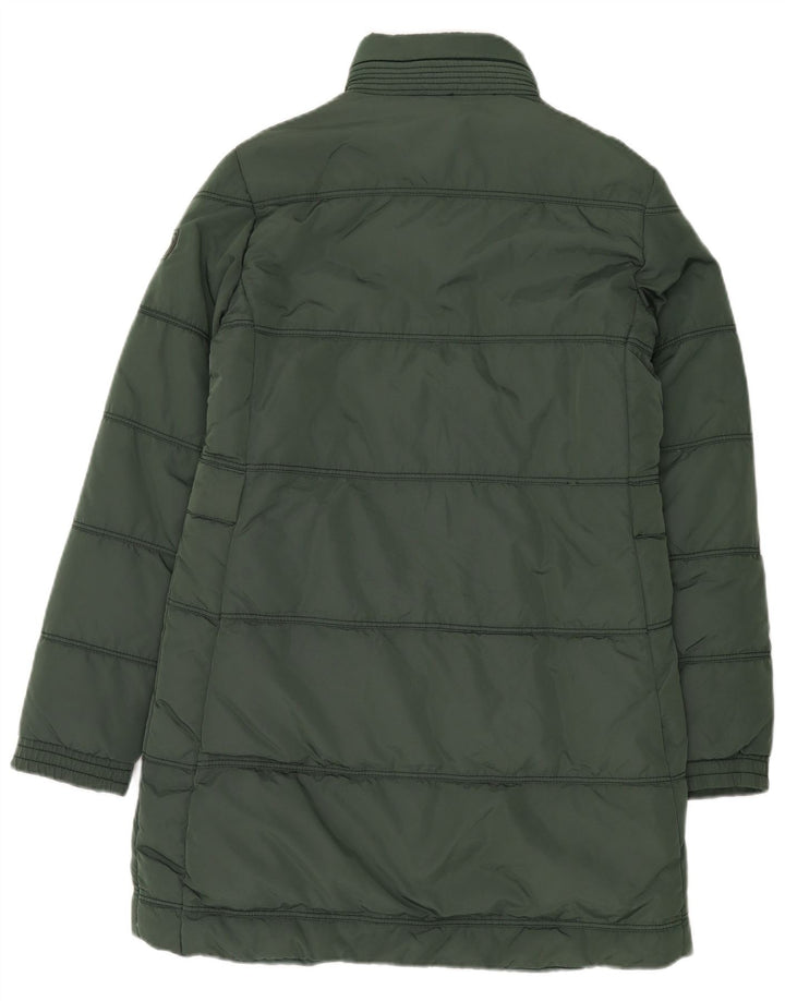 Casaco acolchoado com capuz feminino Murphy & Nye Reino Unido 16 grande verde