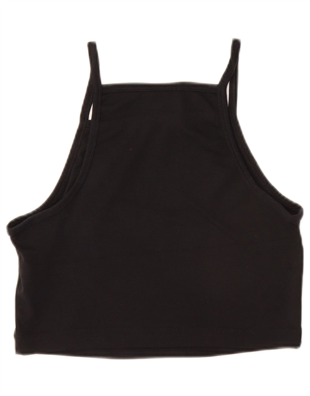 NIKE Meninas Crop Cami Top 10-11 Anos Médio Algodão Preto