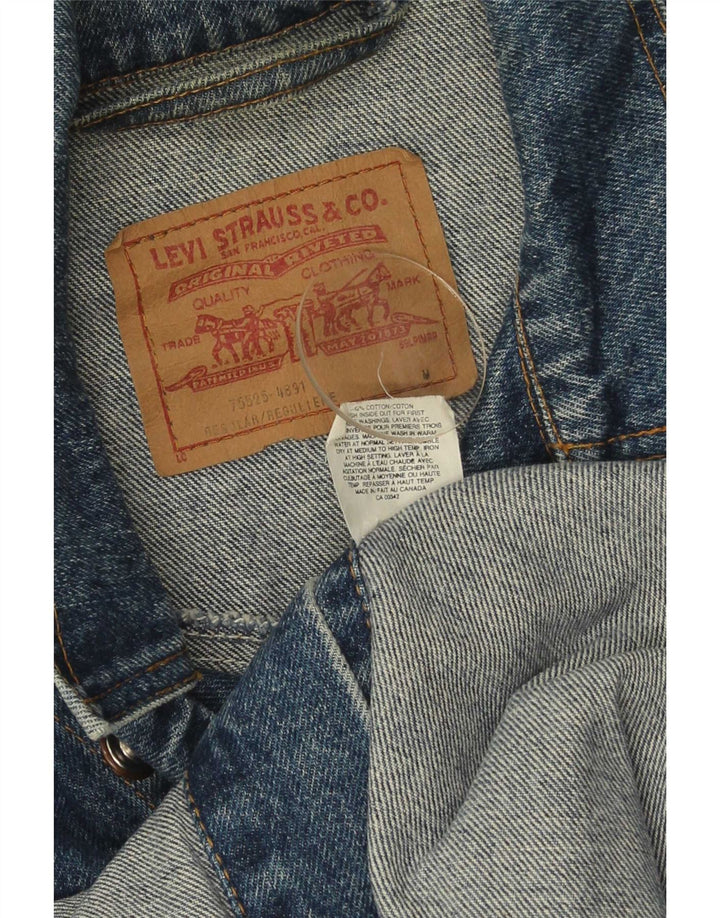 Jaqueta jeans masculina Levi's UK 38 algodão azul médio