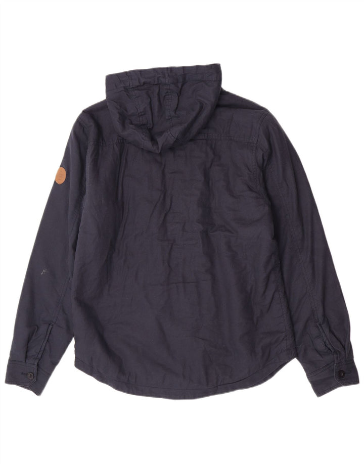 Jaqueta utilitária masculina Rip Curl com capuz Reino Unido 38 algodão azul marinho médio