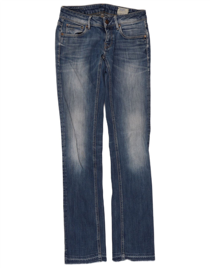 Calça jeans feminina G-Star 3301 Slim Bootcut W28 L33 azul