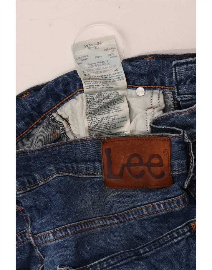 Lee Womens Powell Slim Jeans W31 L29 Azul Algodão