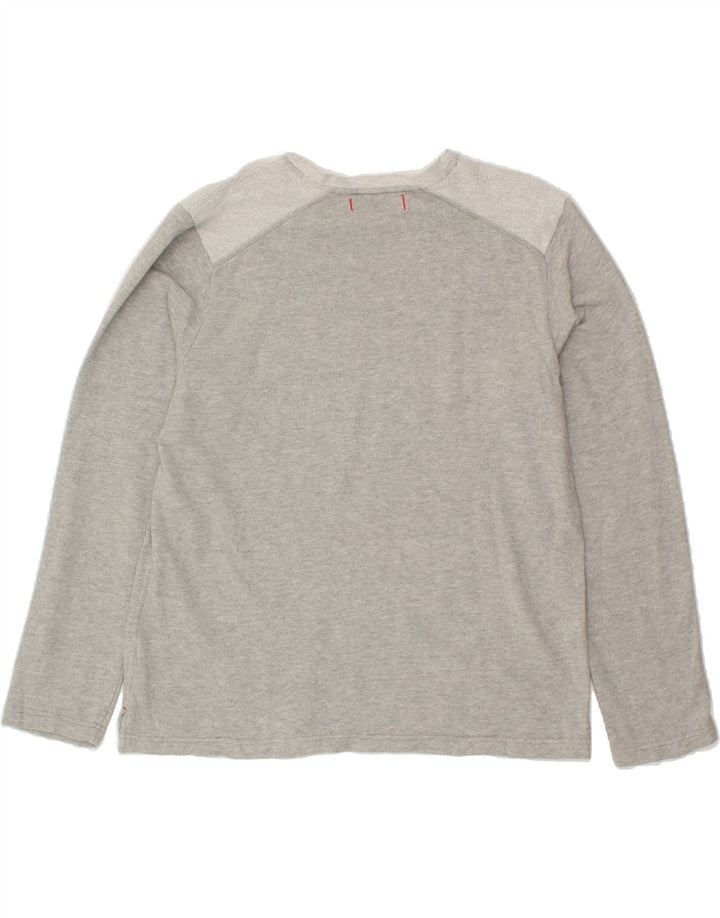 TOMMY BAHAMA Womens Sweatshirt Jumper UK 18 XL Grey Colourblock Cotton Vintage Tommy Bahama and Second-Hand Tommy Bahama from Messina Hembry 
