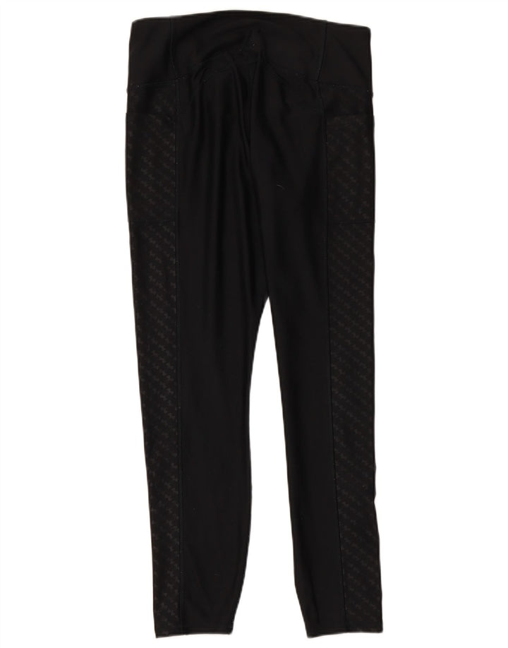 UNDER ARMOUR Leggings femininos grandes de poliéster preto