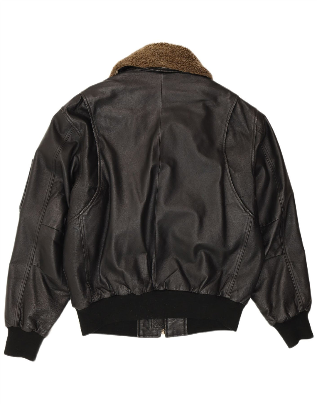 Jaqueta masculina de couro RINO & PELLE Flight Aviator IT 52 XL couro preto