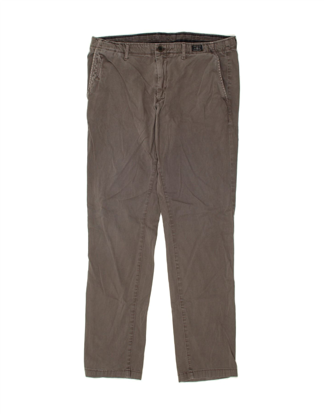 TOMMY HILFIGER Mens Slim Chino Trousers W34 L32 Grey Cotton Vintage Tommy Hilfiger and Second-Hand Tommy Hilfiger from Messina Hembry 
