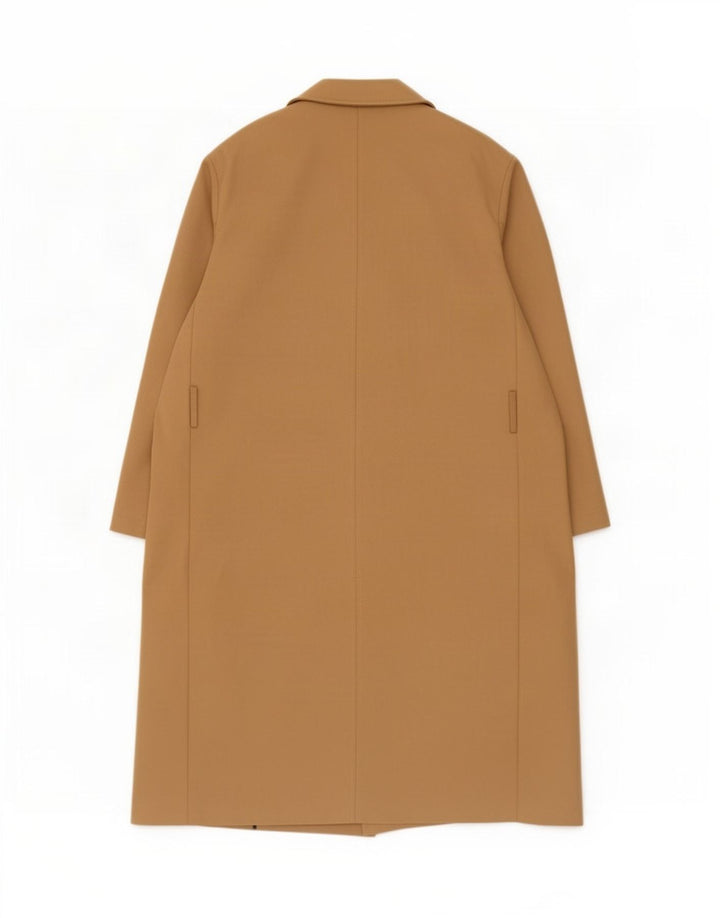 Sobretudo masculino Zara UK 38 poliéster bege médio