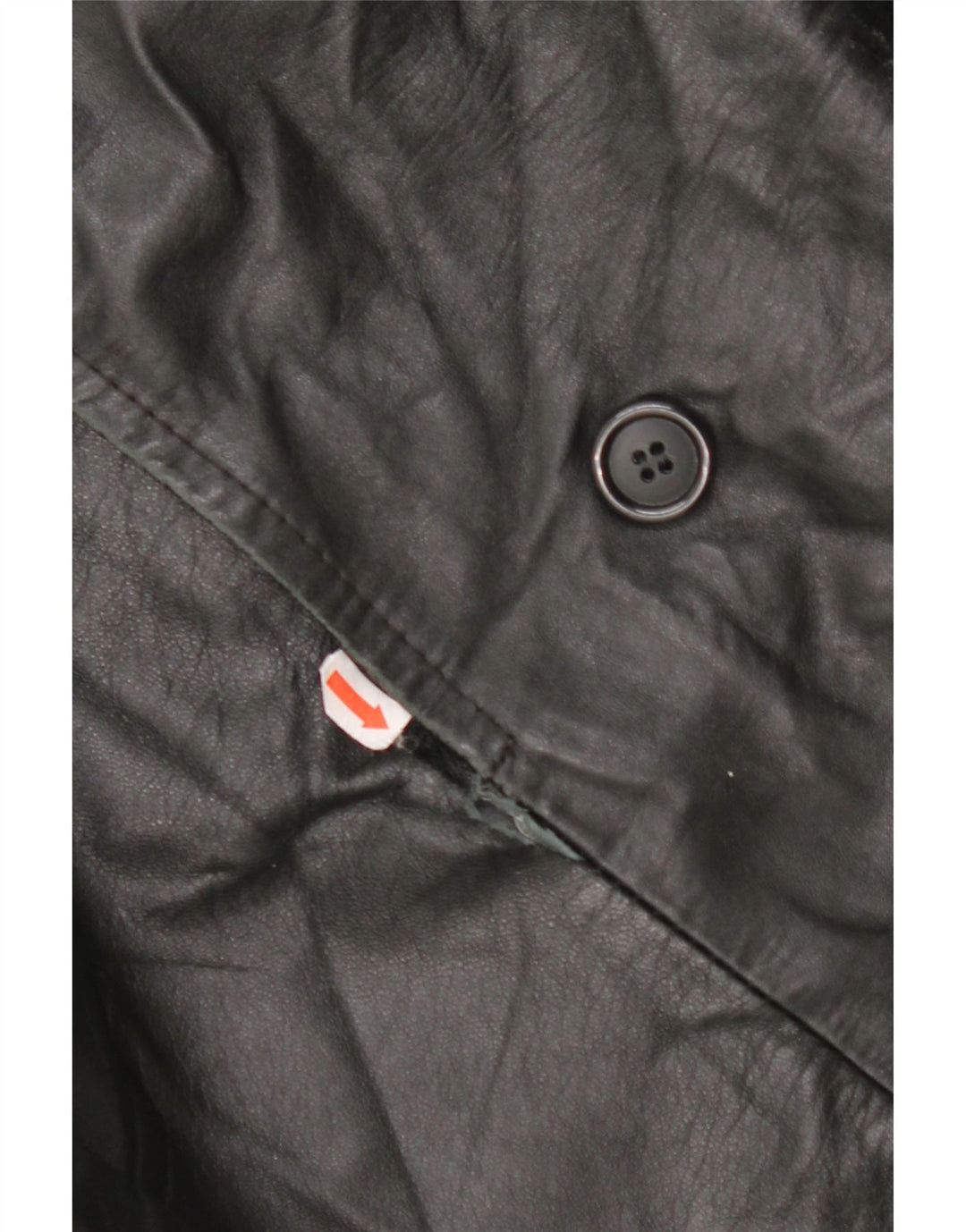 Casaco de couro feminino VINTAGE IT 48 XL preto