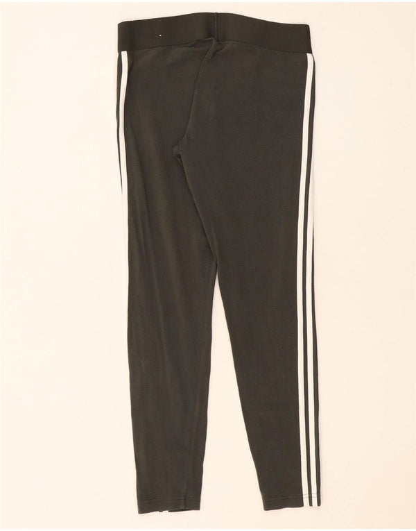 Leggings Adidas Femininas UK 12/14 Médio Algodão Cáqui