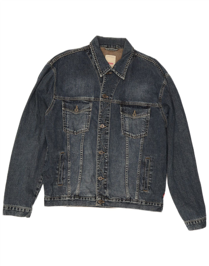 Jaqueta jeans masculina CAMP DAVID UK 44 2XL algodão azul