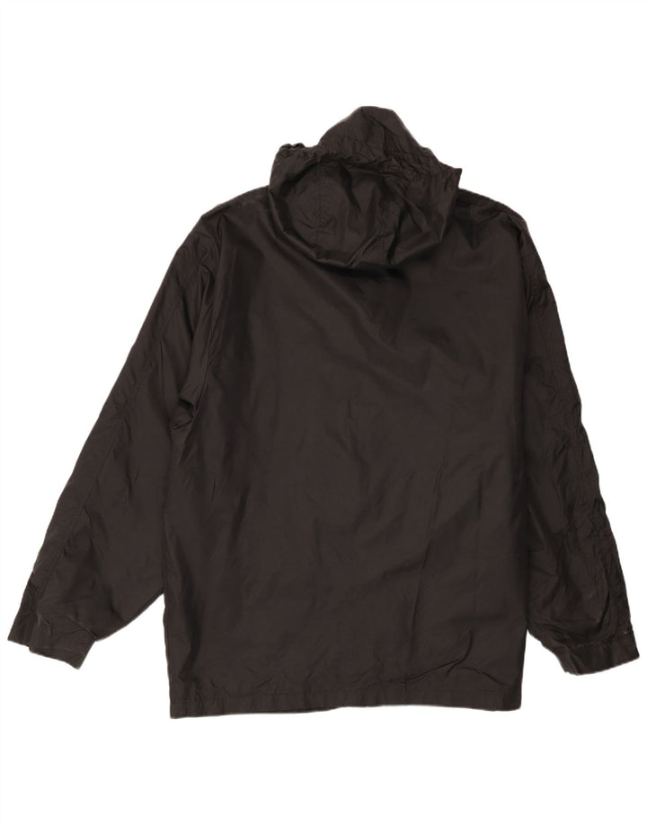 Jaqueta de chuva masculina Fila com capuz UK 40 grande nylon preto